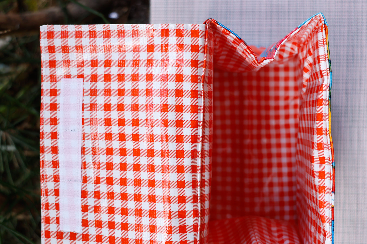 Oilcloth Insulated Lunch Bag - Blue Flora