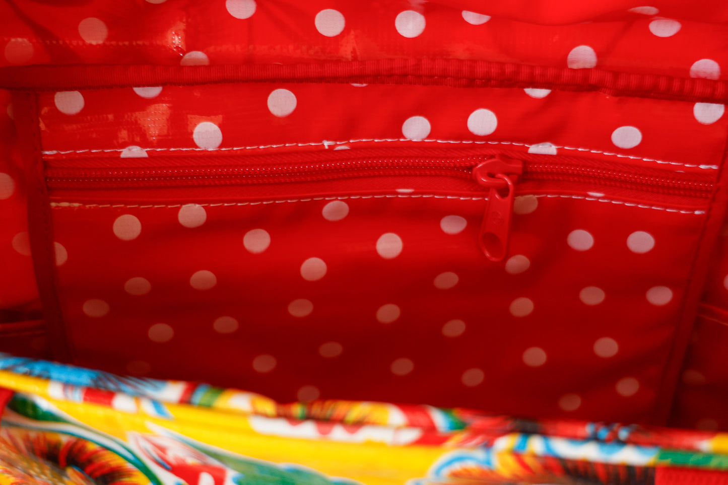 Oilcloth Carryall Bag - Yellow Spring Bloom