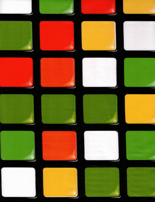 Tetris Oilcloth Fabric