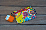 Small Oilcloth Lined Pouch - Yellow Springbloom