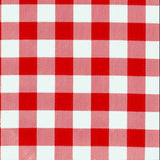 Red Cafe Check Oilcloth Fabric