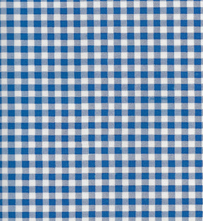 Royal Blue Gingham Oilcloth Fabric