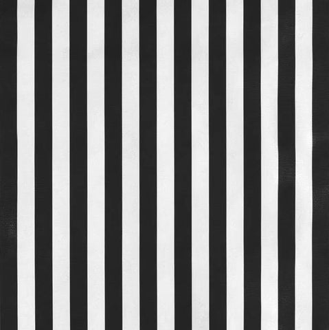 Black Stripe Oilcloth Fabric