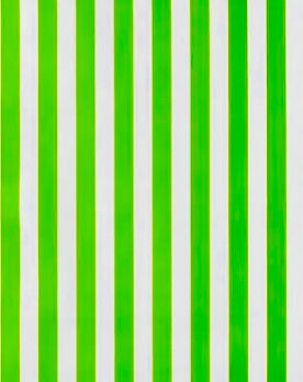Lime Green Stripe Oilcloth Fabric
