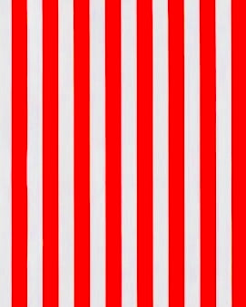 Red and White Stripe Oilcloth Fabric