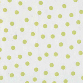 Lime Green Polka Dot Oilcloth Fabric