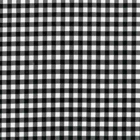Black Gingham Oilcloth Fabric