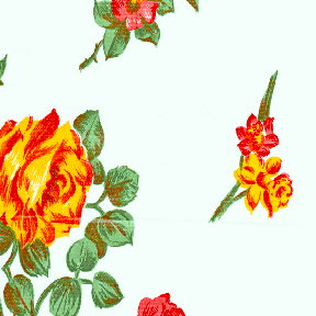 Vintage White Rose Oilcloth Fabric