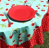 60" Round Custom Oilcloth Tablecloth-choose your fabric