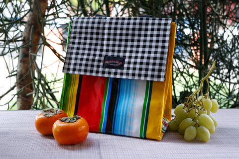 Oilcloth Insulated Lunch Bag - Serape