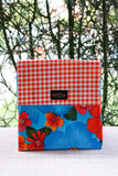 Oilcloth Insulated Lunch Bag - Blue Flora