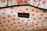 Oilcloth Weekender Bag -  Seafoam Cherry Blossom