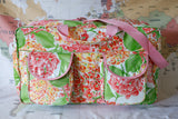 Oilcloth Weekender Bag - White Hydrangea