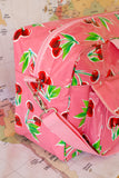 Oilcloth Weekender Bag - Pink Cherry