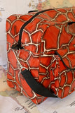 Oilcloth Weekender Bag - Red Giraffe