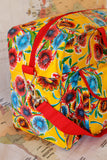 Oilcloth Weekender Bag - Yellow Spring Bloom