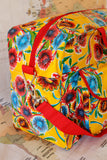 Oilcloth Weekender Bag - Yellow Spring Bloom