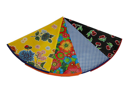 47" Round Custom Oilcloth Tablecloth