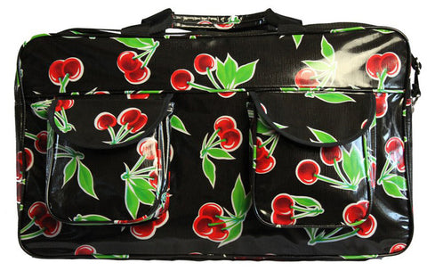 Oilcloth Weekender Bag - Black Cherry