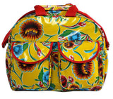 Oilcloth Carryall Bag - Yellow Spring Bloom