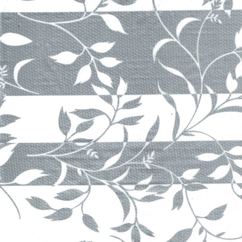 Silver Spanish Vines Oilcloth Fabric