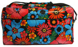 Oilcloth Weekender Bag - Black Flora