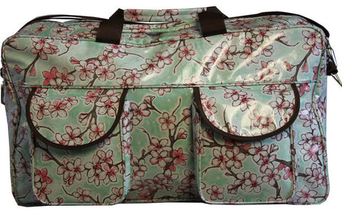 Oilcloth Weekender Bag -  Cherry Blossom