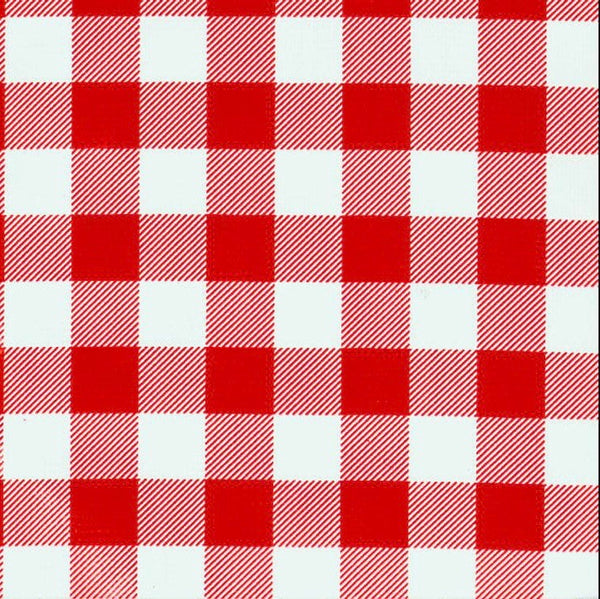 Red Cafe Check Oilcloth Fabric – Oilcloth Alley