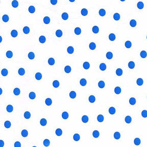 Blue Polka Dot Oilcloth Fabric