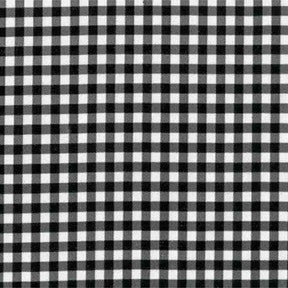 Black Gingham Oilcloth Fabric