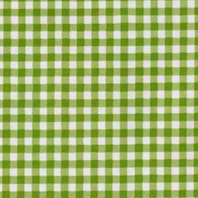 Lime Green Gingham Oilcloth Fabric